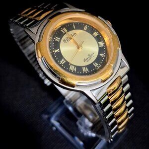 Elegant Ladies Lucien Piccard Two-Tone Stainless Steel Watch